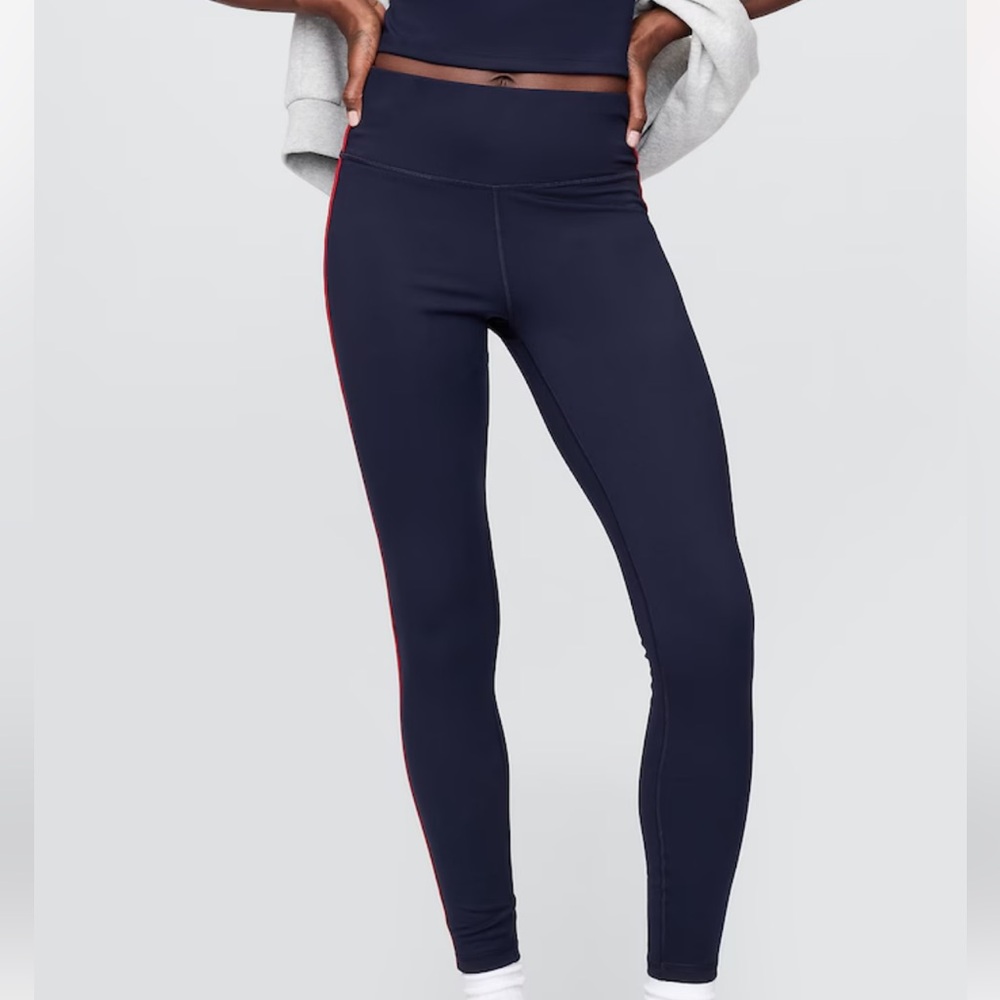 Gapfit high rise power full length leggings and peplum racerback top - Picture 4 of 10